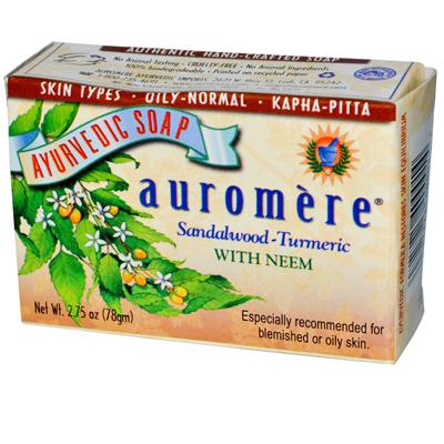Auromere Sandal Turmeric Soap (1x2.75 Oz)