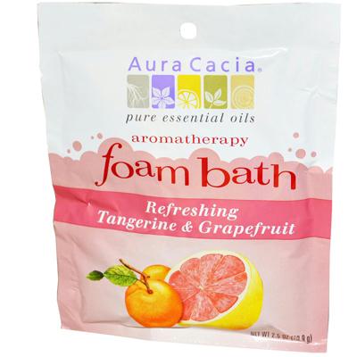 Aura Cacia Tangerine and Grapefruit Foam Bath (6x2.5 Oz)