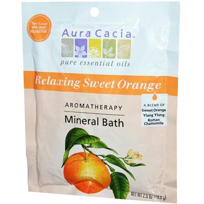 Aura Cacia Mineral Bath Relaxing Sweet Orange (6x2.5 Oz)