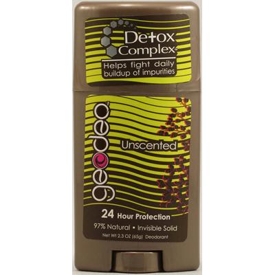 Geo-Deo Natural Deodorant Stick with Detox Complex Unscented (1x2.3 Oz)