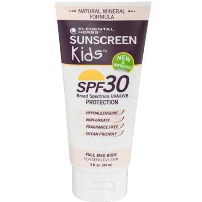 Elemental Herbs Sunscreen Zinc Kds Spf30 (1x3OZ )