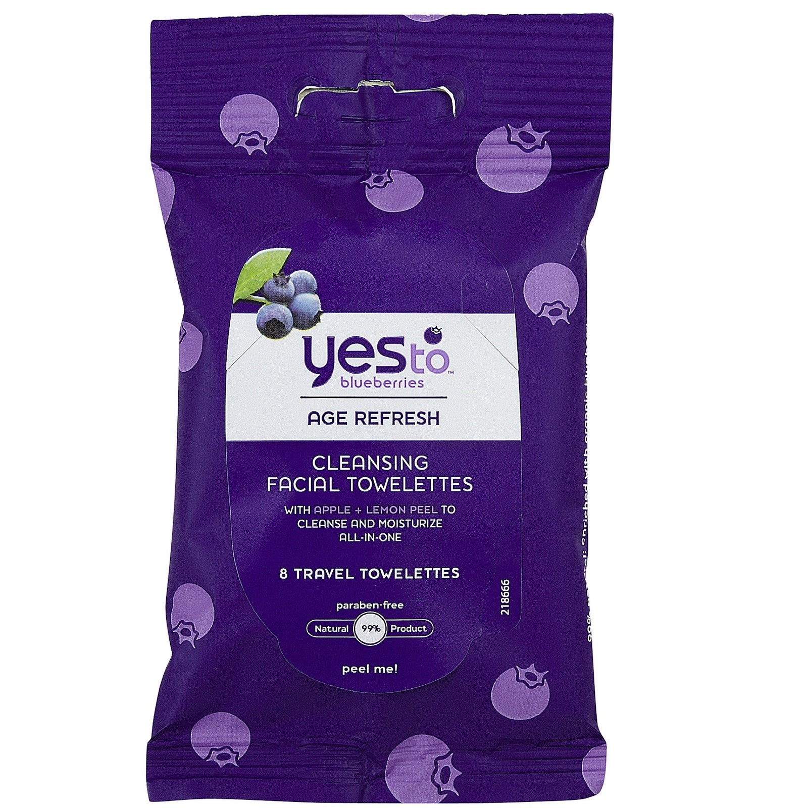 Yes To Blueberries, Clnsng Facial Twlett (8x8 CT)